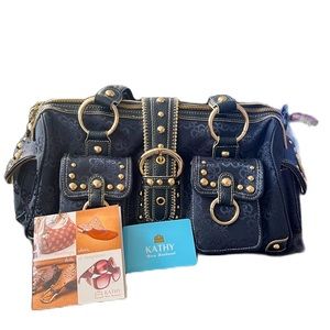 Kathy Van Zeeland purse navy blue